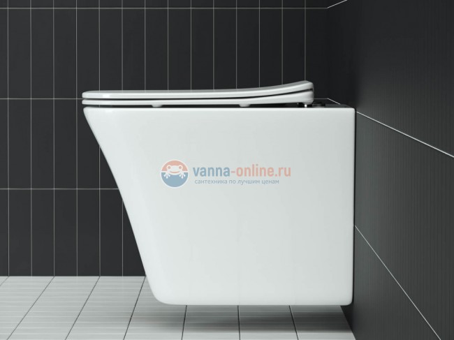 Подвесной унитаз Ceramica Nova Mono Rimless CN1902 35 x 50 x 36 см безободковый, с сиденьем Soft Close Подвесной унитаз Ceramica Nova Mono Rimless CN1902 35 x 50 x 36 см безободковый, с сиденьем Soft Close