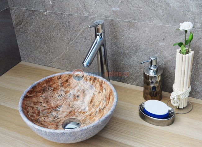 Раковина CeramaLux Серия MNC 489 накладная, под камень Раковина CeramaLux Серия MNC 489 накладная, под камень