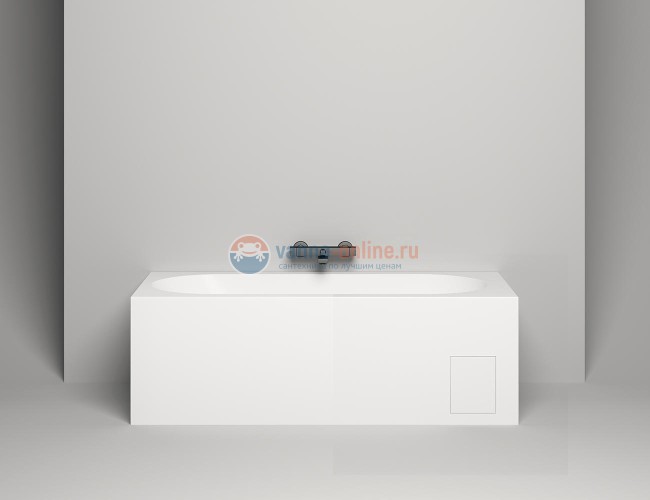 Ванна из искусственного камня Salini Ornella 170 x 70 x 59 см из материала Solix, белая матовая 102323M Ванна из искусственного камня Salini Ornella 170 x 70 x 59 см из материала Solix, белая матовая 102323M