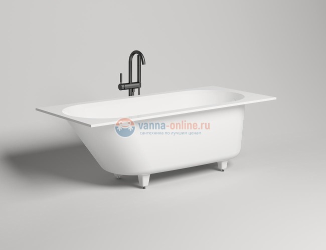 Ванна из искусственного камня Salini Ornella 170 x 70 x 59 см из материала Solix, белая матовая 102323M Ванна из искусственного камня Salini Ornella 170 x 70 x 59 см из материала Solix, белая матовая 102323M