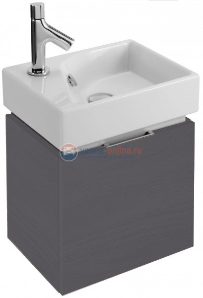 Тумба под раковину Jacob Delafon Formilia EB1096-N14, 38.6 х 29 см, серый антрацит