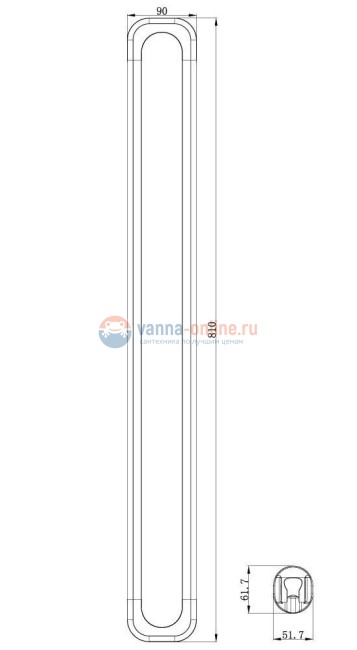 Стойка Lemark LM8074C для душа с магнитным кронштейном, хром Стойка Lemark LM8074C для душа с магнитным кронштейном, хром