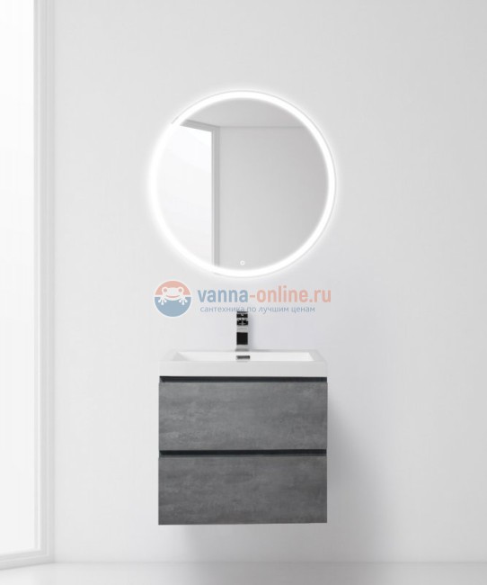 Тумба с раковиной BelBagno Luce LUCE-600-2C-SO-SCM, 60 х 48 х 50 см, цвет серый (stucco cemento) Тумба с раковиной BelBagno Luce LUCE-600-2C-SO-SCM, 60 х 48 х 50 см, цвет серый (stucco cemento)