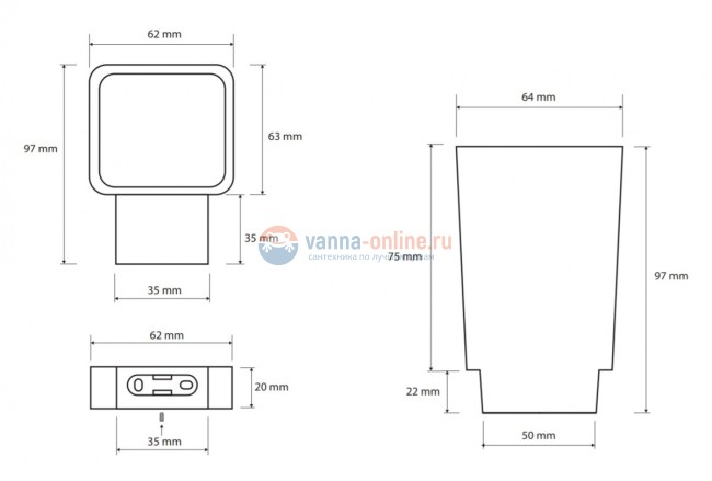 Стакан для зубных щеток Bemeta Nero 135011010 6.4 x 9.7 x 10 см настенный, черный Стакан для зубных щеток Bemeta Nero 135011010 6.4 x 9.7 x 10 см настенный, черный