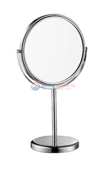 Настольное косметическое двустороннее зеркало WasserKRAFT K-1003 с 3-х кратным увеличением
