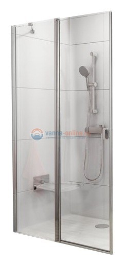 Душевая дверь Ravak CRV2-90 1QV70C00Z1 блестящий профиль, стекло прозрачное