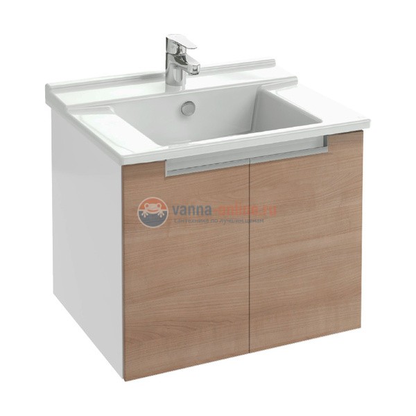 Тумба под раковину Jacob Delafon Struktura 80 EB1281-E13, розовое дерево, 2 двери, 77x47x56 см