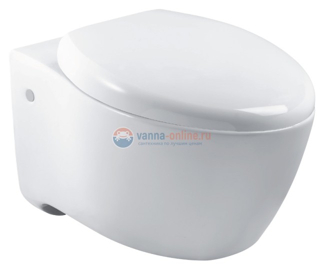 Унитаз Jacob Delafon VIA подвесной E1744-00 с крышкой-сиденьем с микролифтом Унитаз Jacob Delafon VIA подвесной E1744-00 с крышкой-сиденьем с микролифтом