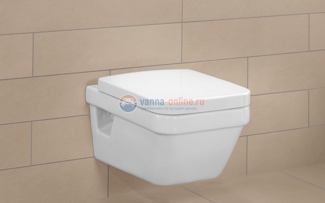 Подвесной унитаз Villeroy&Boch Architectura 5685 H101 alpin, с крышкой-сиденьем SoftClose