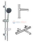 Комплект смесителей Agger Slim A2231100, хром