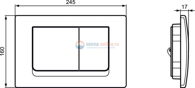 Механическая панель смыва Ideal Standard SOLEA M1 R0108AA