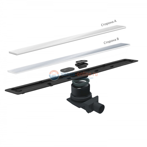 Душевой лоток Pestan Confluo Frameless Line 450 White Glass, решетка - белое глянцевое стекло/хром матовый 13701211 Душевой лоток Pestan Confluo Frameless Line 450 White Glass, решетка - белое глянцевое стекло/хром матовый 13701211