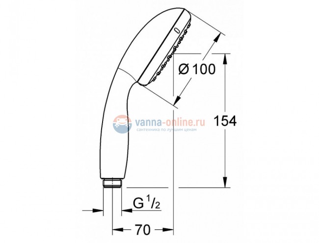 Ручной душ Grohe New Tempesta 100 II 26161001 (26161000) Ручной душ Grohe New Tempesta 100 II 26161001 (26161000)