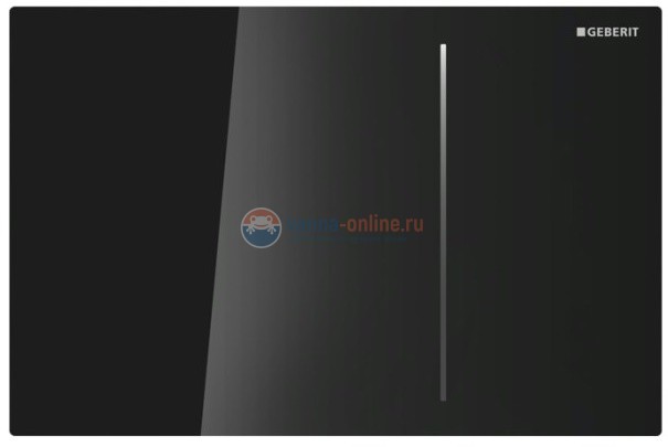 Клавиша Geberit Sigma Type 70 115.625.SJ.1, двойной смыв, стекло/алюминий, цвет черный