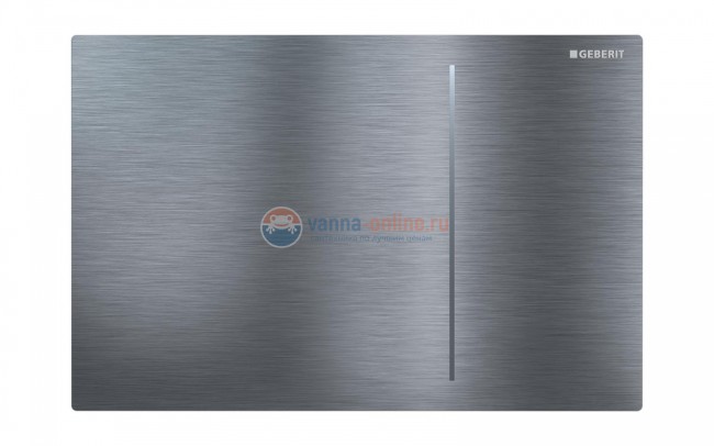 Клавиша Geberit Sigma Type 70 115.625.SJ.1, двойной смыв, стекло/алюминий, цвет черный