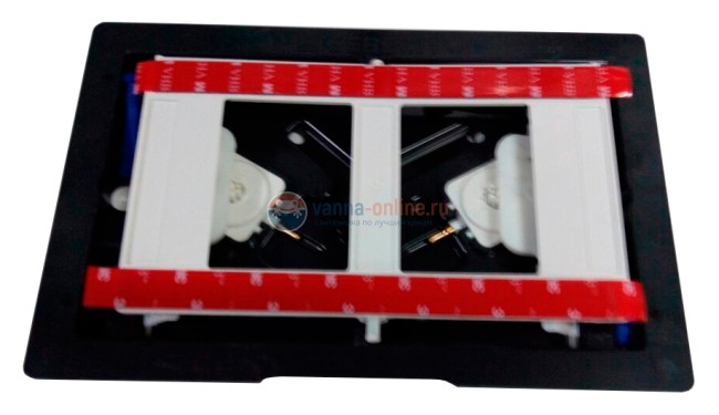 Клавиша Geberit Sigma Type 70 115.625.SJ.1, двойной смыв, стекло/алюминий, цвет черный