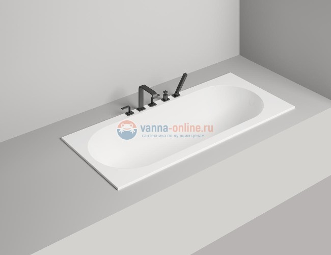 Ванна из искусственного камня Salini Ornella 180 x 80 x 60 см из материала Sapirit, белая глянцевая 102312G Ванна из искусственного камня Salini Ornella 180 x 80 x 60 см из материала Sapirit, белая глянцевая 102312G