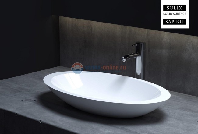 Раковина накладная Salini Callista 102, 57,5 x 35 x 8,5 см, из материала Sapirit, глянцевая белая 1101102G Раковина накладная Salini Callista 102, 57,5 x 35 x 8,5 см, из материала Sapirit, глянцевая белая 1101102G