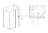 Душевой уголок RGW LE-44, 06124422-11, 120 х 120 x 195 см, дверь распашная, стекло прозрачное, хром