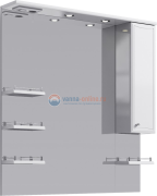 Зеркало со шкафчиком Aqwella Барселона 105 Ba.02.10