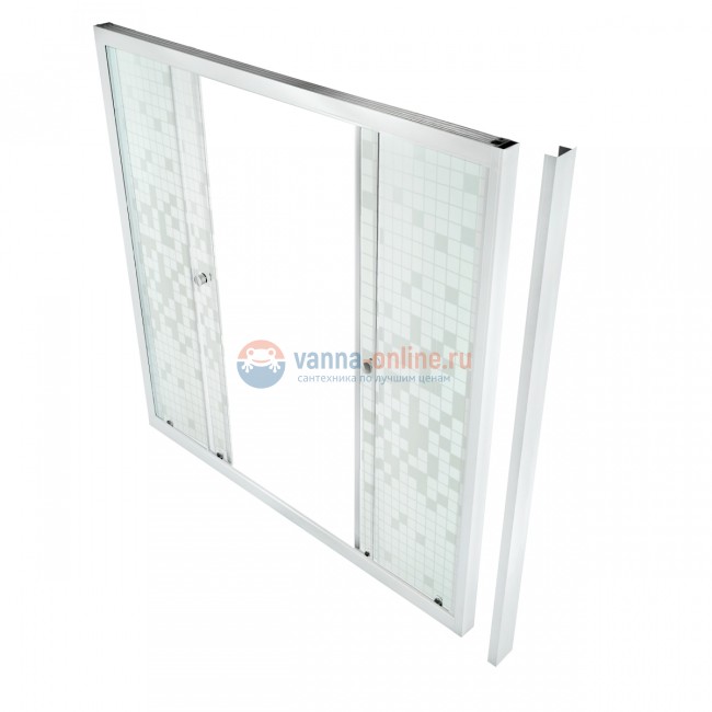 Шторка на ванну Triton Стандарт Мозаика 150 x 147.5 см, стекло с узором Шторка на ванну Triton Стандарт Мозаика 150 x 147.5 см, стекло с узором