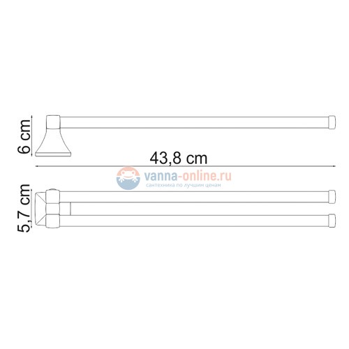 Полотенцедержатель WasserKRAFT Wern 2531