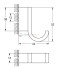 Крючок одинарный Grohe Selection 41039000, хром