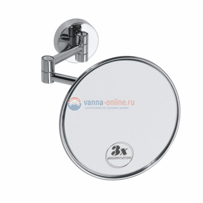 Косметическое зеркало Bemeta Omega 112101521 14 x 22 x 14 см, без подсветки, хром