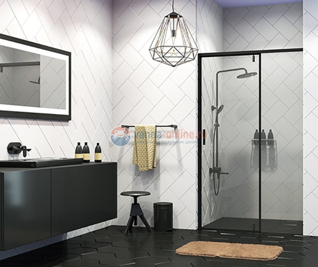 Душевая дверь WasserKRAFT Elbe 74P05, универсальная, 120 х 200 см