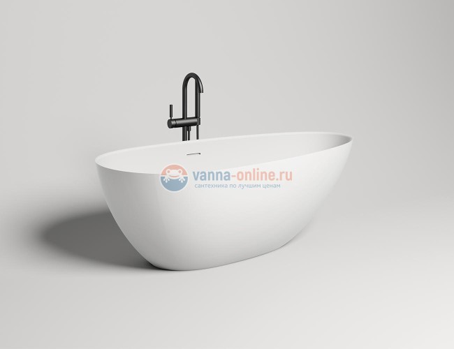 Ванна Salini Paola 172 х 82,7 х 57 см, из материала Solix, матовая белая 101612SM