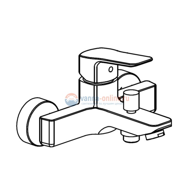 Смеситель для ванны Paini Viva Style без аксессуара, черный Смеситель для ванны Paini Viva Style без аксессуара, черный
