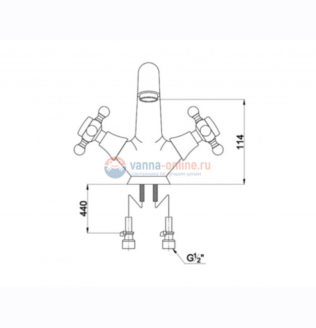 Смеситель для раковины Timo Nelson 1911F gold Смеситель для раковины Timo Nelson 1911F gold