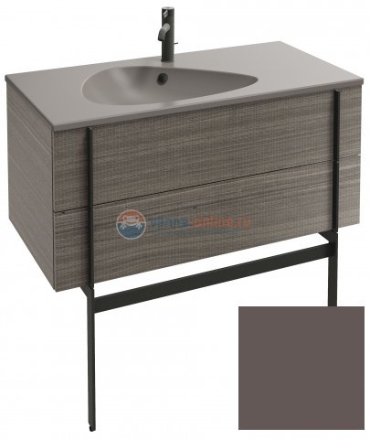 Тумба под раковину Jacob Delafon Nouvelle Vague 100 EB3032-G80, цвет - светло-коричневый глянцевый