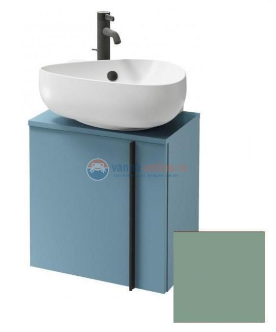 Тумба под раковину Jacob Delafon Nouvelle Vague 45 см, EB3045G-M47, цвет оливковый матовый, левая