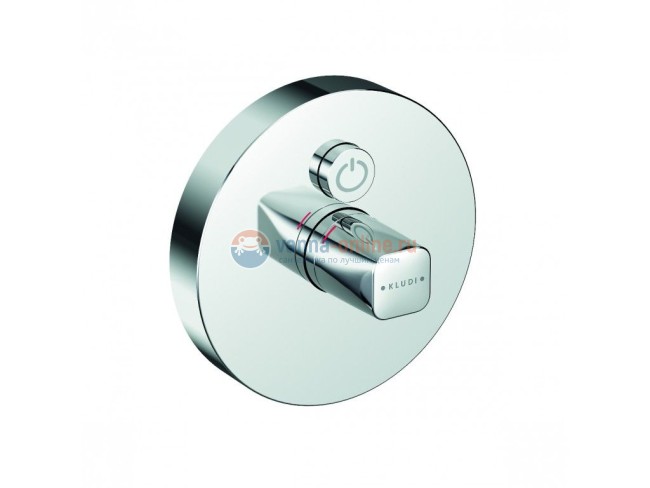 Смеситель Kludi Push 386020538 для душа, внешняя часть, круглый, кнопка сверху