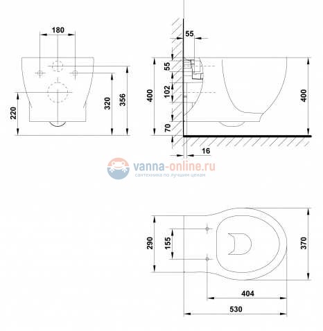 Подвесной унитаз Gala Klea 33172
