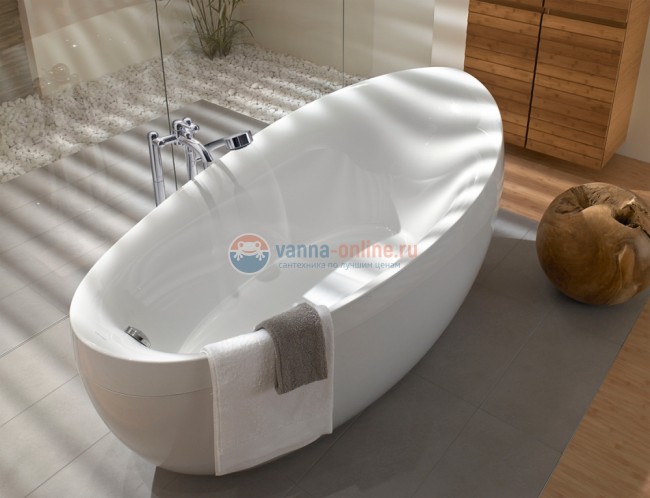 Ванна акриловая Villeroy&Boch Aveo UBQ194AVE9T1V-01, 190 x 95 см, alpin, бесшовная