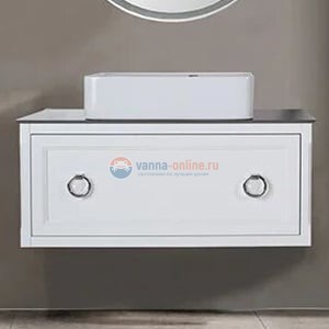 Тумба под раковину ASB-Woodline Рома 100С 100 см, 10854, 1 ящик, подвесная, белый