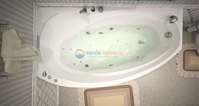 Акриловая ванна Aquanet Jersey 170x90, 002039 L/R
