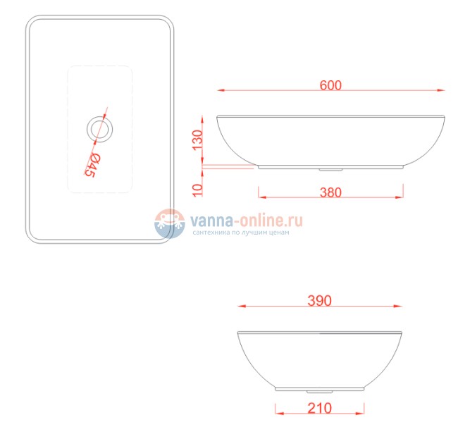 Раковина ArtCeram Tai TAL001 01;00 Раковина ArtCeram Tai TAL001 01;00