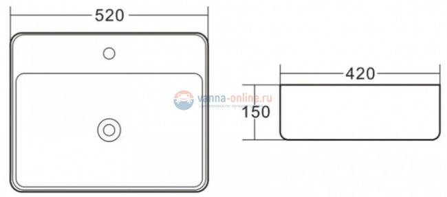 Раковина BelBagno BB1367 накладная 52 х 42 х 15 см Раковина BelBagno BB1367 накладная 52 х 42 х 15 см