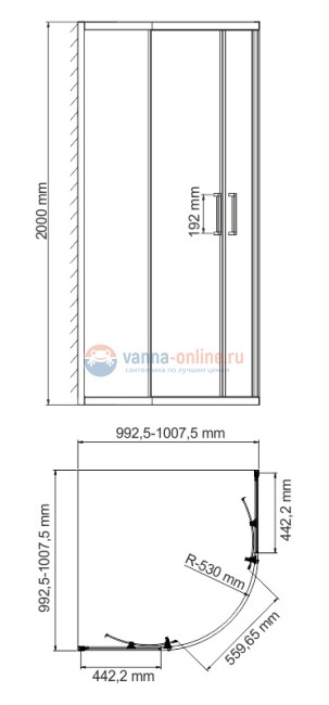 Душевой уголок WasserKRAFT Main 41S23, четверть круга, стекло прозрачное, 100 см Душевой уголок WasserKRAFT Main 41S23, четверть круга, стекло прозрачное, 100 см