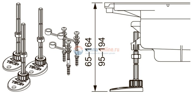 Профиль для душа TECE Drainprofile 670810 80 см, нержавеющая сталь глянцевая Профиль для душа TECE Drainprofile 670810 80 см, нержавеющая сталь глянцевая