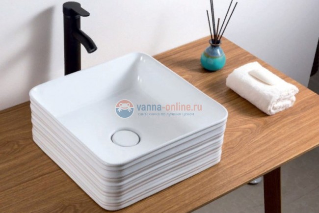 Раковина BelBagno BB1407 накладная 38 х 38 х 13.5 см Раковина BelBagno BB1407 накладная 38 х 38 х 13.5 см