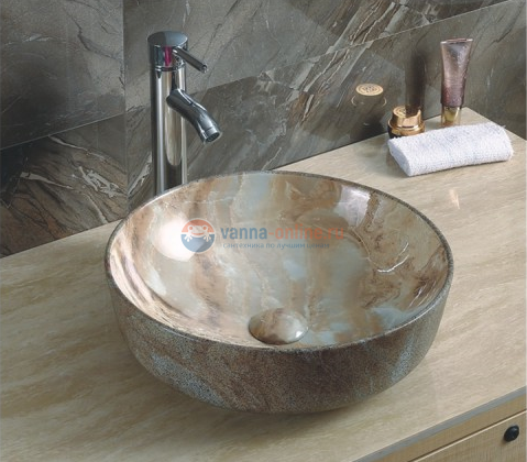 Раковина CeramaLux Серия MNC 499 накладная, под камень Раковина CeramaLux Серия MNC 499 накладная, под камень