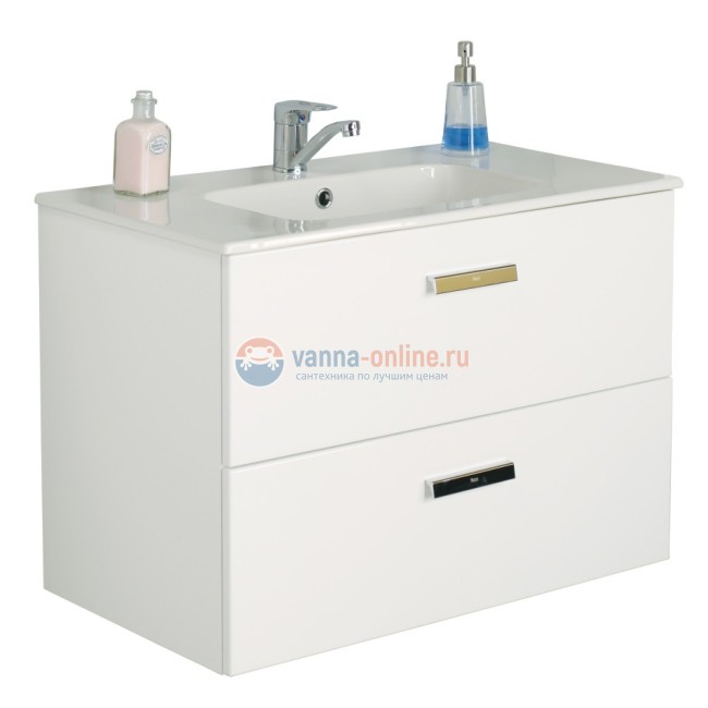 Тумба под раковину Roca Victoria Nord ZRU9000032, 78.5 x 45 x h56.5 см, цвет белый глянец Тумба под раковину Roca Victoria Nord ZRU9000032, 78.5 x 45 x h56.5 см, цвет белый глянец