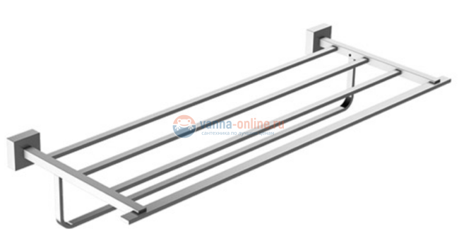 Полка для полотенец Jacob Delafon Mecanique 55,5х23,5 хром E77882-CP Полка для полотенец Jacob Delafon Mecanique 55,5х23,5 хром E77882-CP