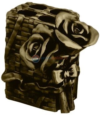 Подставка для зубных щеток Art&Max Rose AM-0091B-B, бронза