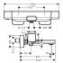 Смеситель Hansgrohe Ecostat E 15774000 для ванны и душа термостатический Смеситель Hansgrohe Ecostat E 15774000 для ванны и душа термостатический