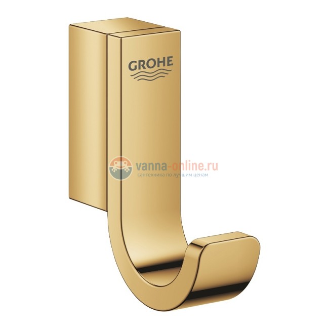 Крючок одинарный Grohe Selection 41039GL0, золото глянец